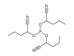 Phosphoric acid tris(1-cyanobutyl) ester Structure