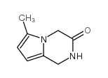 (9CI)-1,2-二氢-6-甲基吡咯并[1,2-a]吡嗪-3(4H)-酮结构式