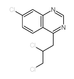 7-chloro-4-(2,3-dichloropropyl)quinazoline结构式