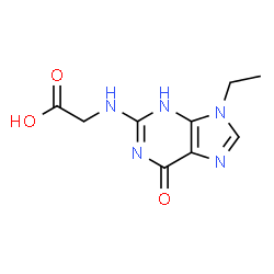 Glycine,N-(9-ethyl-6,9-dihydro-6-oxo-1H-purin-2-yl)- structure