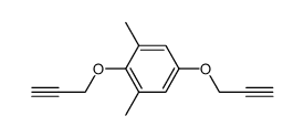 1,3-dimethyl-2,5-bis-prop-2-ynyloxy-benzene结构式