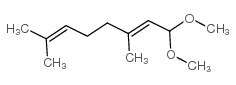 1,1-Dimethoxy-3,7-dimethylocta-2,6-diene structure