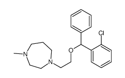 1-[2-[(2-chlorophenyl)-phenylmethoxy]ethyl]-4-methyl-1,4-diazepane Structure