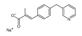 sodium,(E)-2-methyl-3-[4-(pyridin-3-ylmethyl)phenyl]prop-2-enoate Structure