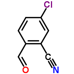 5-氯-2-甲酰基苯甲腈结构式