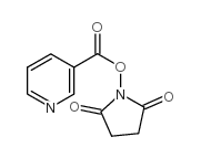 2,5-二氧代吡咯烷-1-基烟酸酯结构式