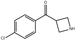 3-(4-氯苯甲酰基)氮杂环丁烷结构式