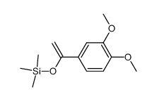 1,2-dimethoxy-4-[1-[(1,1-dimethylethyl)dimethylsilyloxy]ethenyl]benzene结构式