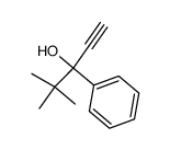 (S)-(-)-4,4,-dimethyl-3-phenyl-1-pentyn-3-ol Structure