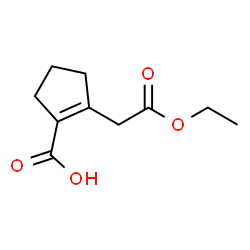 1-Cyclopentene-1-aceticacid,2-carboxy-,ethylester(5CI) Structure