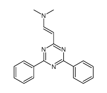 2-(4,6-diphenyl-1,3,5-triazin-2-yl)-N,N-dimethylethenamine结构式