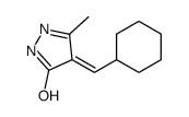 4-(cyclohexylmethylidene)-3-methyl-1H-pyrazol-5-one结构式