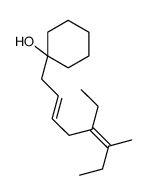 1-(5-ethyl-6-methylocta-2,5-dienyl)cyclohexan-1-ol结构式