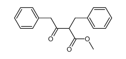 methyl 2-benzyl-3-oxo-4-phenylbutanoate结构式
