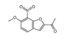 Acetyl-2 methoxy-6 nitro-7 benzofuranne结构式