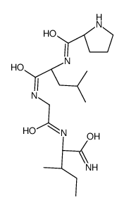 (2S)-N-[(2S)-1-[[2-[[(2S,3S)-1-amino-3-methyl-1-oxopentan-2-yl]amino]-2-oxoethyl]amino]-4-methyl-1-oxopentan-2-yl]pyrrolidine-2-carboxamide结构式