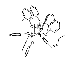 Ni(cis-2-pentenenitrile)(P(O-o-tolyl)3)3 Structure