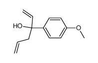 3-(p-methoxyphenyl)-1,5-hexadien-3-ol结构式