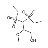 3,3-bis-ethanesulfonyl-2-methoxy-propan-1-ol结构式