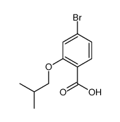 4-bromo-2-(2-methylpropoxy)benzoic acid Structure