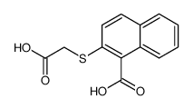 2-carboxymethylsulfanyl-[1]naphthoic acid结构式