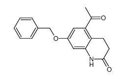 5-acetyl-7-benzyloxy-3,4-dihydro-1H-quinolin-2-one结构式