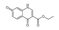 4-oxo-7-oxy-1,4-dihydro-[1,7]naphthyridine-3-carboxylic acid ethyl ester结构式