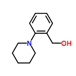 2-(1-哌啶基)苄醇结构式