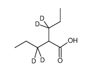 丙戊酸-d4结构式