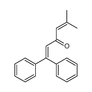 5-methyl-1,1-diphenylhexa-1,4-dien-3-one结构式