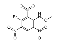 3-bromo-N-methoxy-2,4,6-trinitroaniline Structure