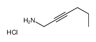 hex-2-yn-1-amine,hydrochloride Structure