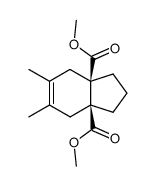 dimethyl (3aR,7aS)-5,6-dimethyl-2,3,4,7-tetrahydro-1H-indene-3a,7a-dicarboxylate结构式