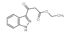 3-(1H-吲唑-3-基)-3-氧代-丙酸乙酯结构式