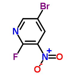 5-溴-2-氟-3-硝基吡啶结构式