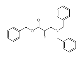 3-Dibenzylamino-2-fluoropropionic acid, benzyl ester Structure