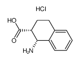 顺式-1-氨基-1,2,3,4-四氢-2-萘甲酸盐酸盐结构式