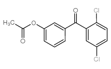 3-ACETOXY-2',5'-DICHLOROBENZOPHENONE Structure