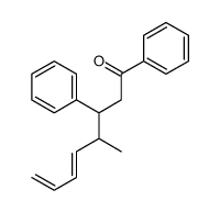 4-methyl-1,3-diphenylocta-5,7-dien-1-one Structure