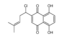 2-(1-chloro-4-methylpent-3-enyl)-5,8-dihydroxynaphthalene-1,4-dione Structure