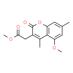 methyl 2-(5-methoxy-4,7-dimethyl-2-oxo-2H-chromen-3-yl)acetate Structure