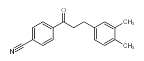 4'-CYANO-3-(3,4-DIMETHYLPHENYL)PROPIOPHENONE结构式