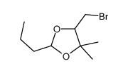 5-(bromomethyl)-4,4-dimethyl-2-propyl-1,3-dioxolane Structure