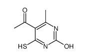 5-乙酰基-6-甲基-4-硫代氧基-3,4-二氢嘧啶-2(1H)-酮结构式