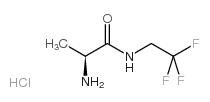 (2S)-2-氨基-N-(2,2,2-三氟乙基)丙酰胺盐酸盐结构式