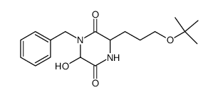 1-benzyl-3-(3-t-butoxypropyl)-6-hydroxy-2,5-piperazinedione结构式