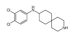 (3-氮杂螺[5.5]-9-十一基)-(3,4-二氯-苯基)-胺结构式