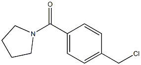 (4-(chloroMethyl)phenyl)(pyrrolidin-1-yl)Methanone结构式