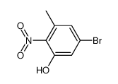 5-bromo-3-methyl-2-nitrophenol Structure