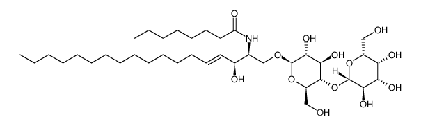 N-[(1S,2S,3E)-1-[[(4-O-BETA-D-吡喃半乳糖基-BETA-D-吡喃葡萄糖基)氧基]甲基]-2-羟基-3-十七碳烯-1-基]辛酰胺图片